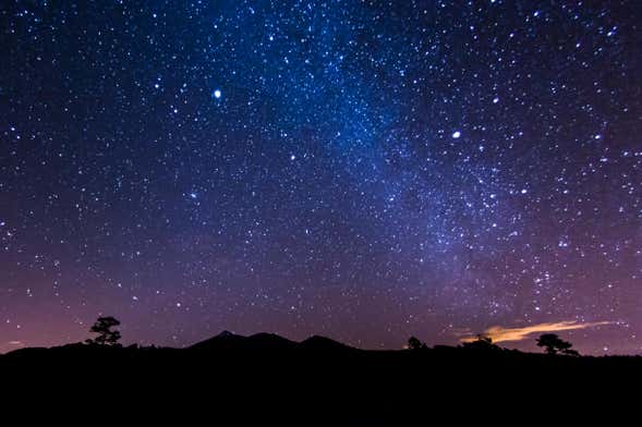 Observación de estrellas en el Teide